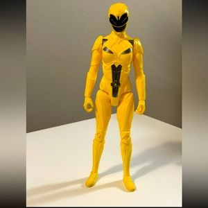 Power Rangers – Yellow Ranger - Poseable Action Figure- 12 Inches Tall Bandai